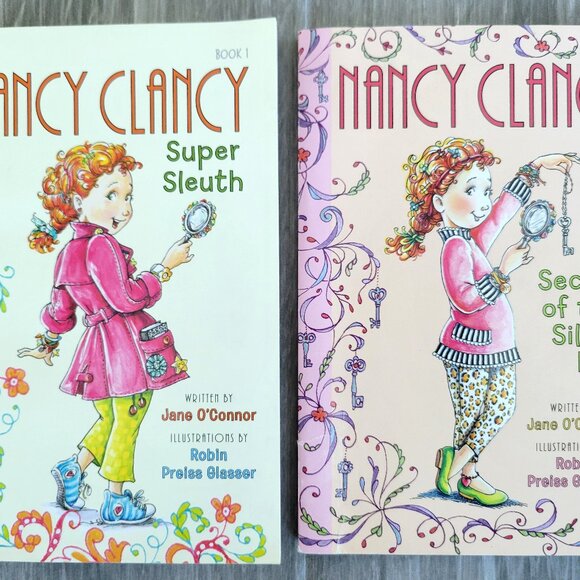 PINKALICIOUS FANCY NANCY CLANCY DETECTIVE BOOKS LIFT THE FLAP STICKERS LOT OF 20 - Picture 5 of 16